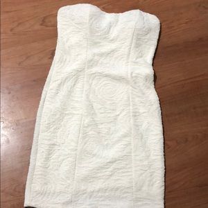 2b bebe White strapless dress